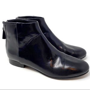 Theory Booties Black Patent EU Size 38 (US 7.5)